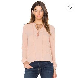46.  Greylin Trina Pleated Blouse In Blush